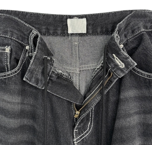 【SATIIIZ】Raton Parachute Balloon Denim Pants SATIIIZ (サティーズ) - ラトンパラシュートバルーンデニム