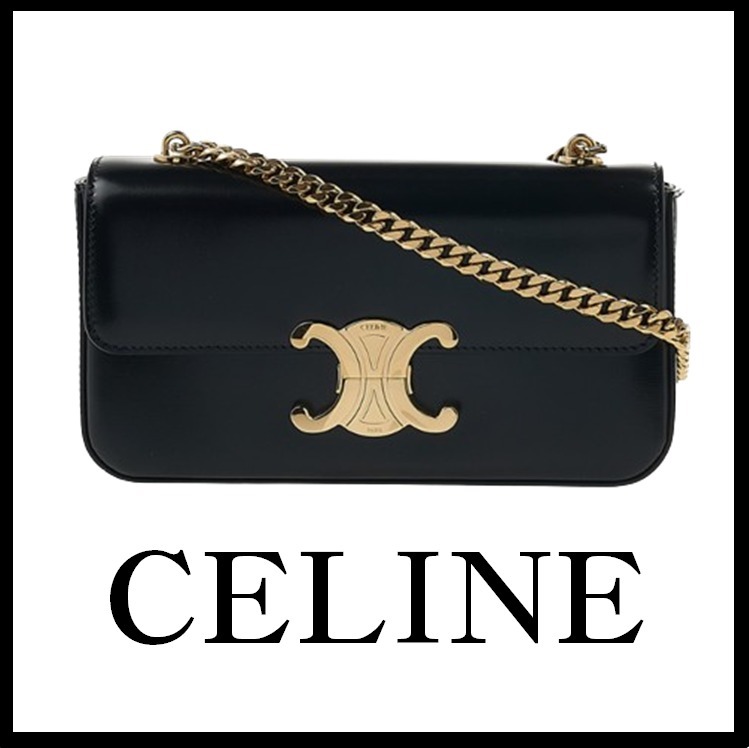関税込★CELINE★トリオンフチェーン ショルダー クロードバッグ
