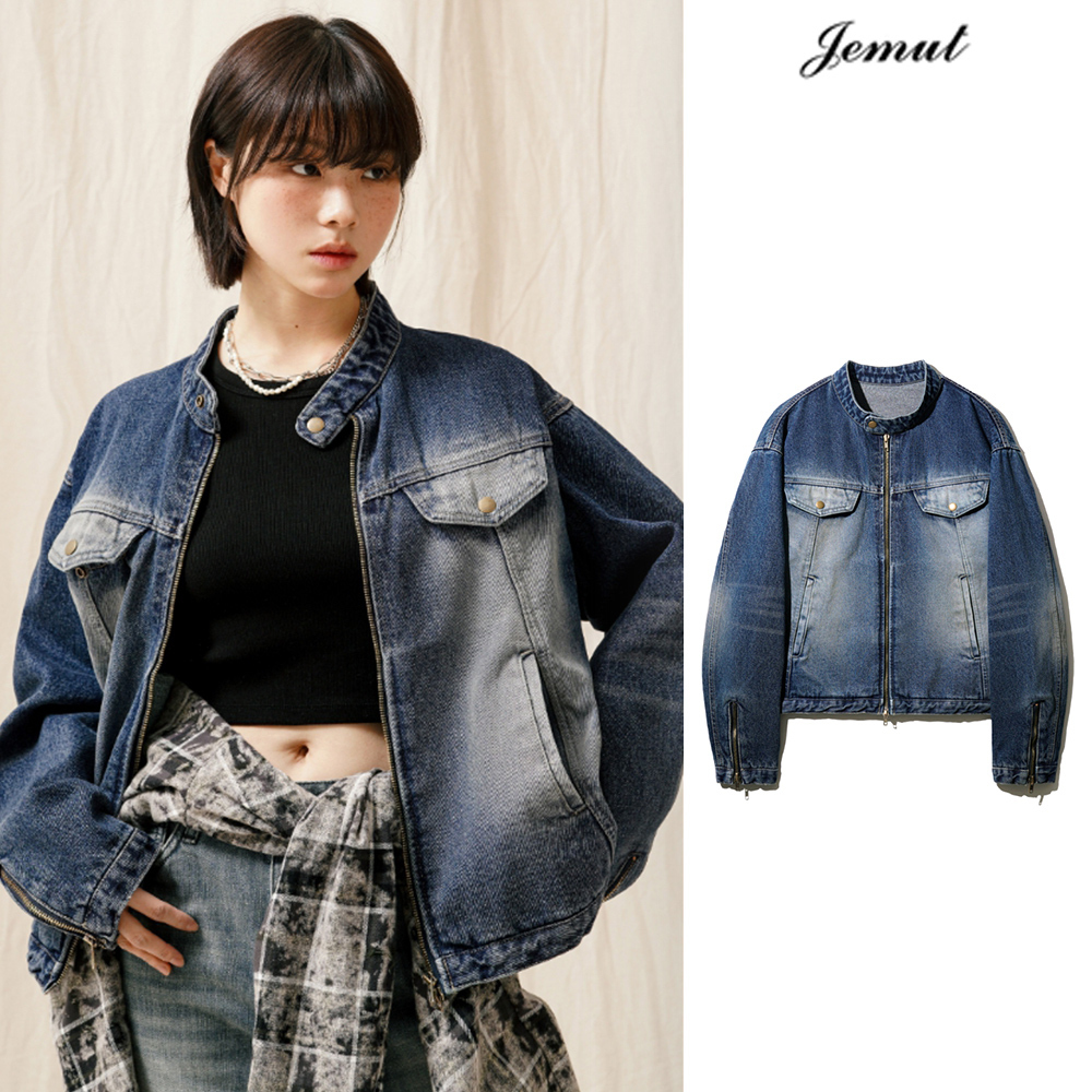 【JEMUT】24SS★ Vintage Washing Denim Jacket