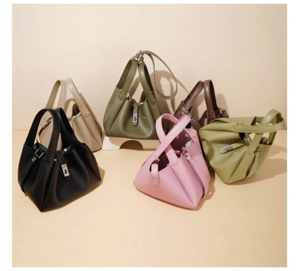 韓国デザイン リアルレザー 本革BAG ハンドバッグ ショルダー