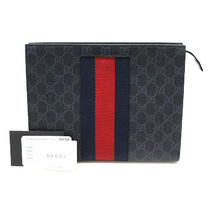 GUCCI グッチ  GG Supreme Canvas WEBポーチクラッチ