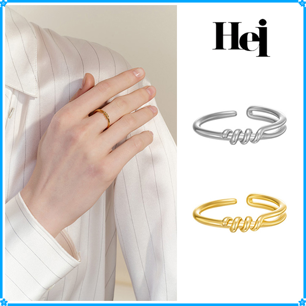 【Hei】unbalanced knot ring〜オープンリング (11~14号着用可)