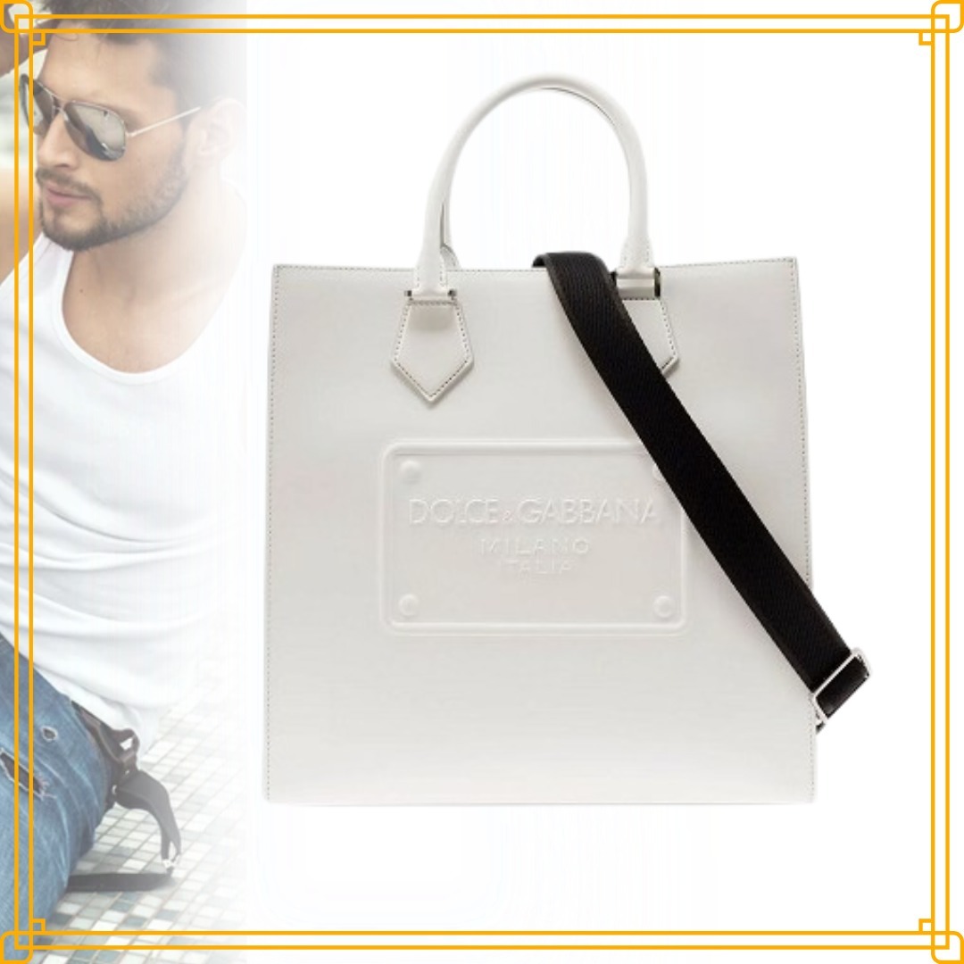 ◆直営店◆【Dolce&Gabbana】レリーフロゴ トートバッグ