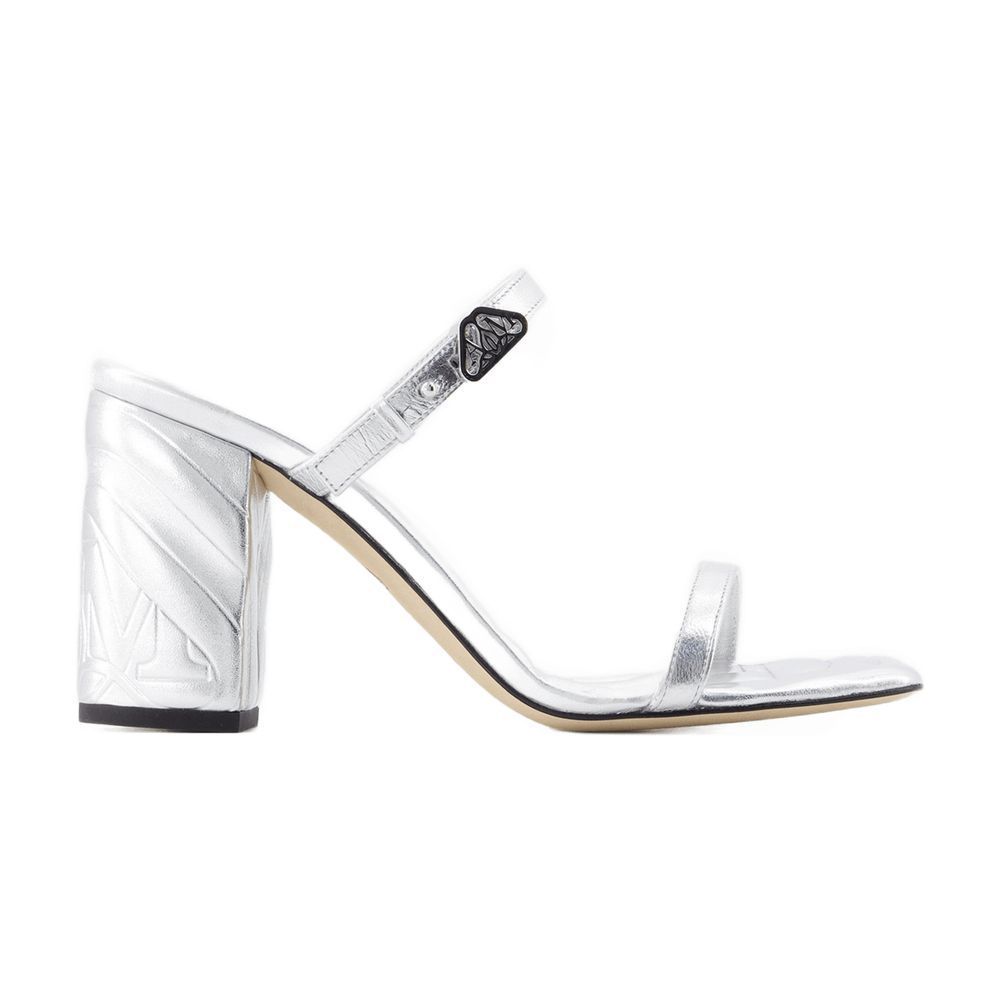 サンダル・ミュール Seal Heeled Sandals - Alexander McQueen - Leather - Silver