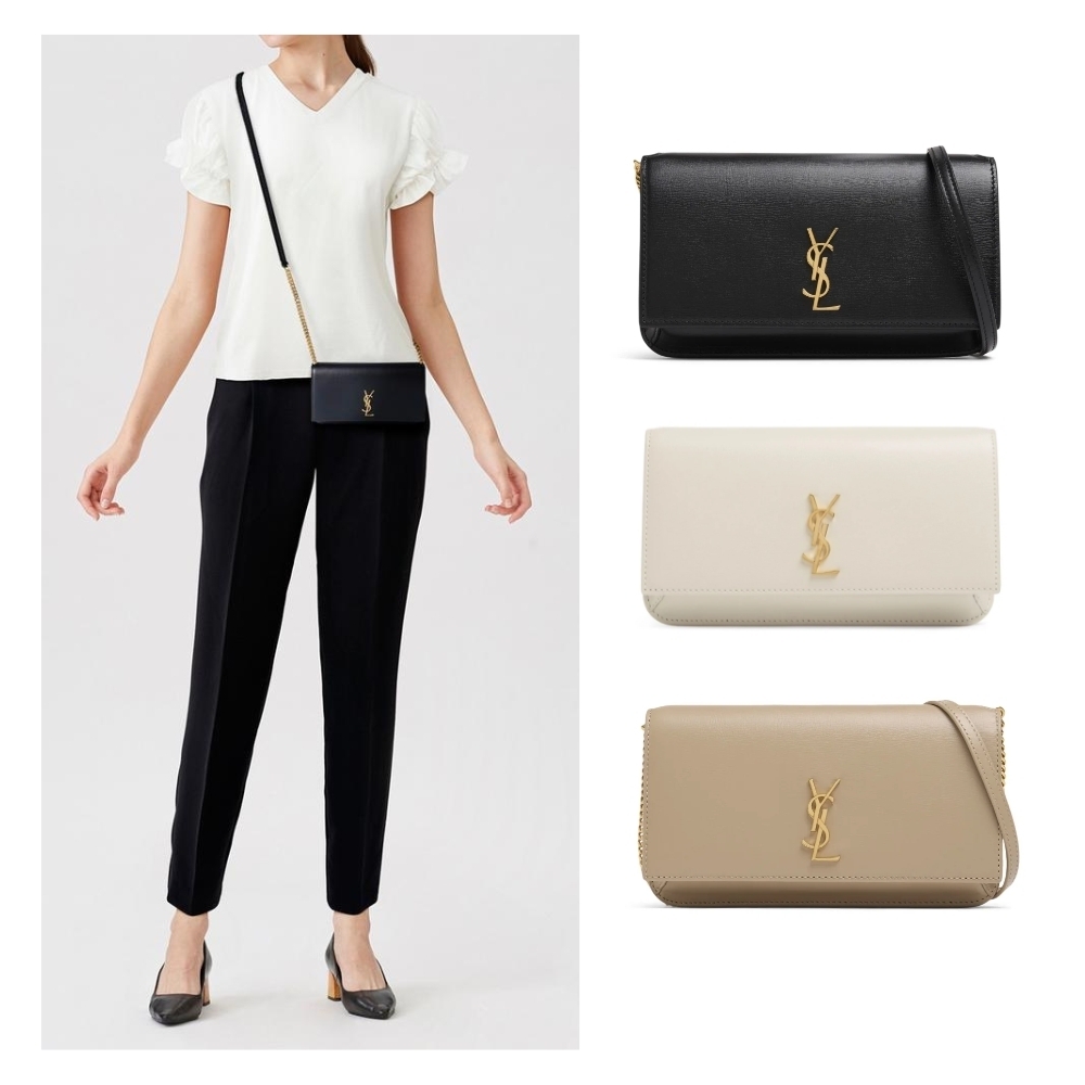 Saint Laurent◆CASSANDRE ストラップ付きフォンホルダー