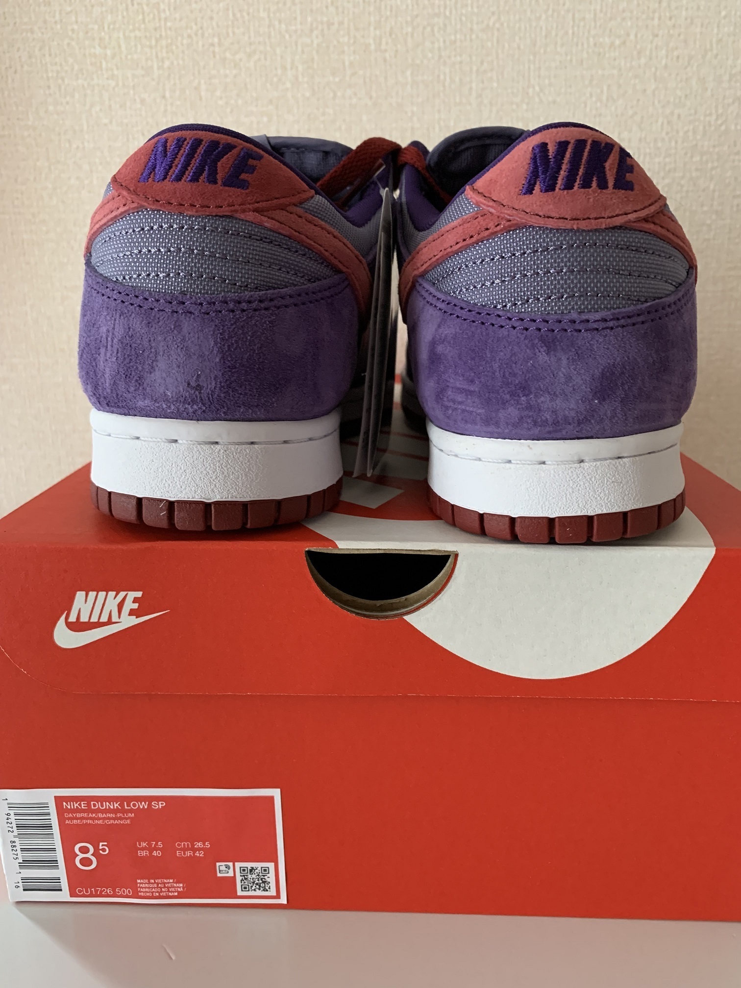 送料無料！NIKE DUNK LOW “Plum”
