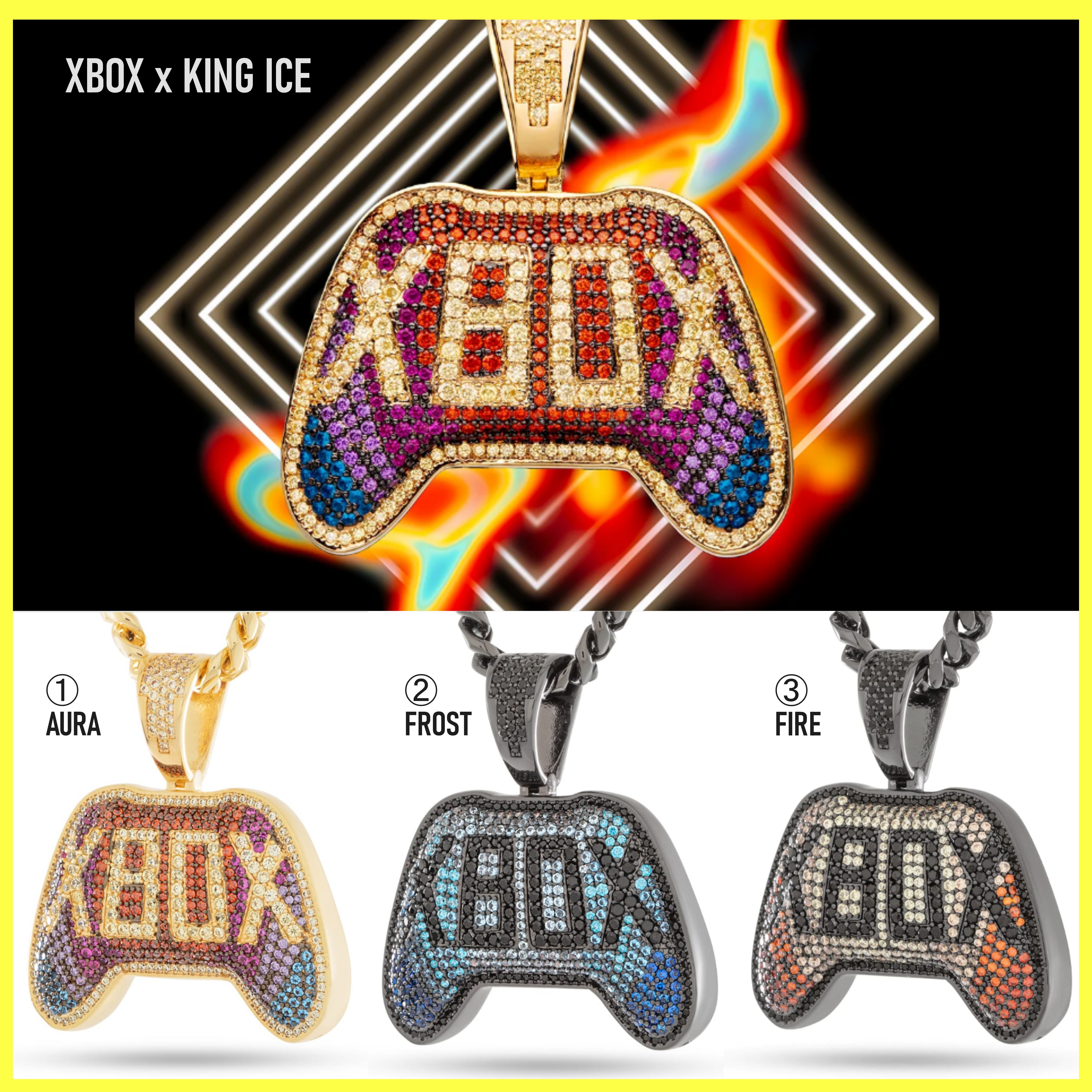 送料関税込【XBOX x KING ICE】ETHEREAL NECKLACE (3種)国内発送
