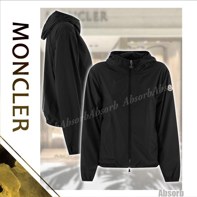 【24SS NEW】MONCLER_woman / Fegeo フード付き ジャケット / 黒