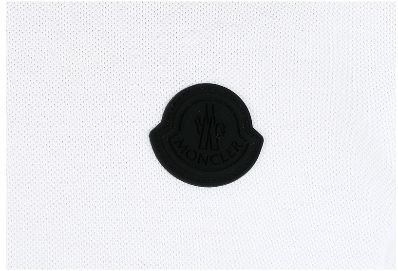 (モンクレール) MONCLER ロゴ ポロシャツ 8A00001 89A16 MONCLER モンクレール メンズ ラバーワッペン+ラインデザイン