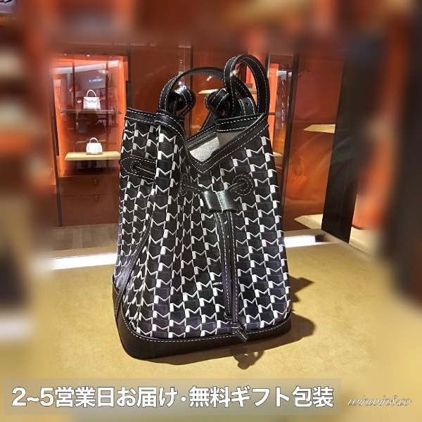 【国内発】MOYNAT巾着バケットバッグ2Wayモノグラムギフト包装可