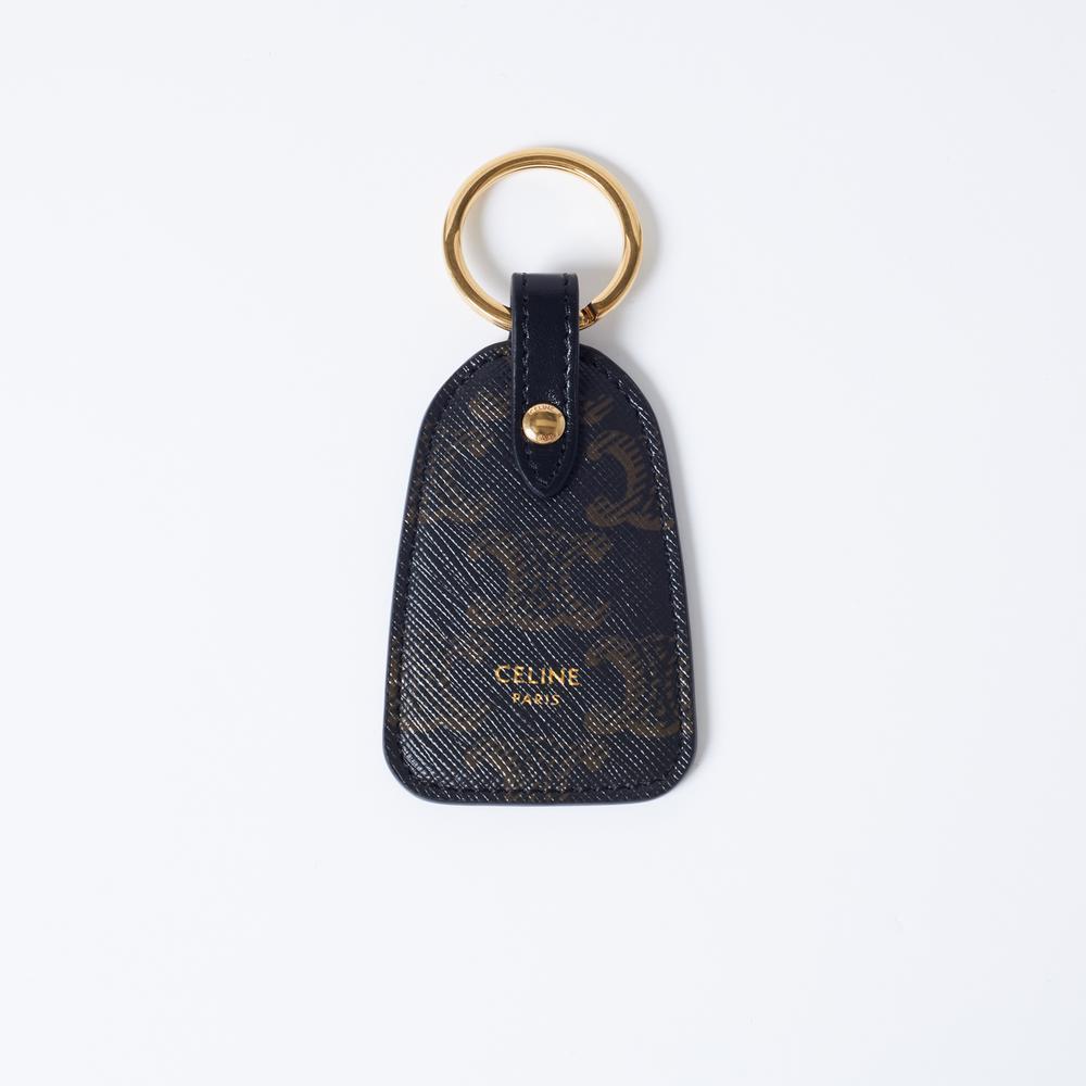 耐久性と美しさ◎*CELINE*キーホルダー*トリオンフキャンバス ☆ CELINE ☆トリオンフ キャンバス キーホルダー☆送関込