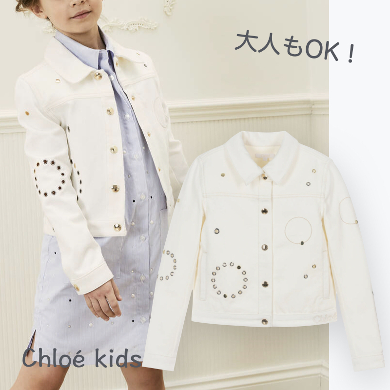 Chloe kids 過ぎっ 160 フード付き スプリングコート