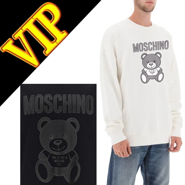 ◆◆VIP◆◆ Moschino TEDDY Toy ドット スエット