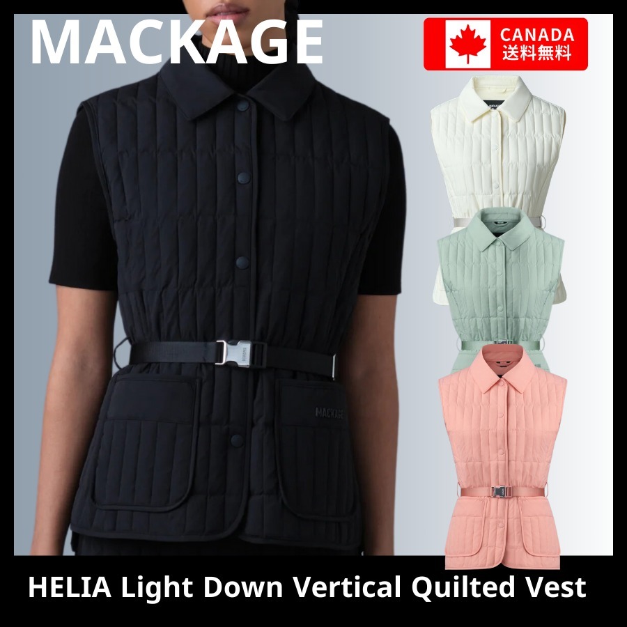 【MACKAGE】機能性◎HELIA ライトダウン縦キルティングベスト