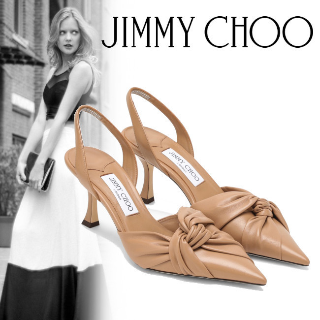 正規店買付【JIMMY CHOO】ヘデラ スリングバック ビスケット