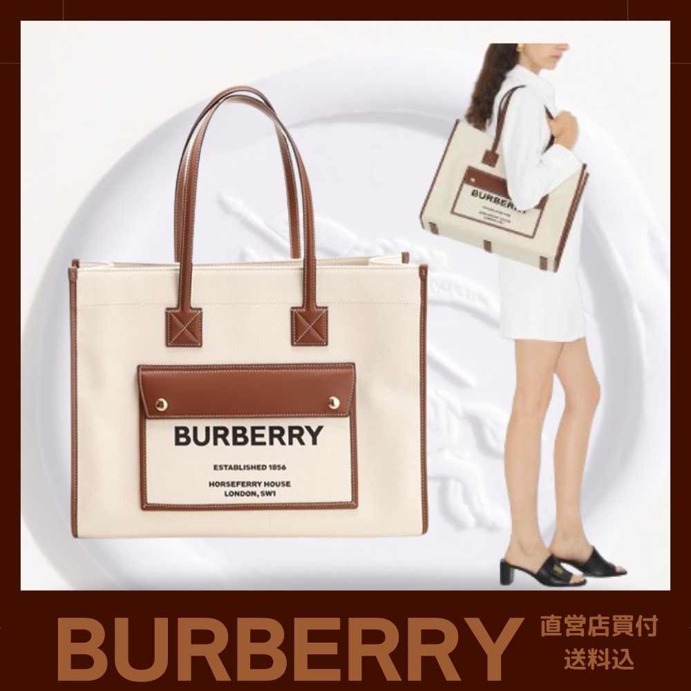 大人気☆【BURBERRY】ミディアムトートバッグ