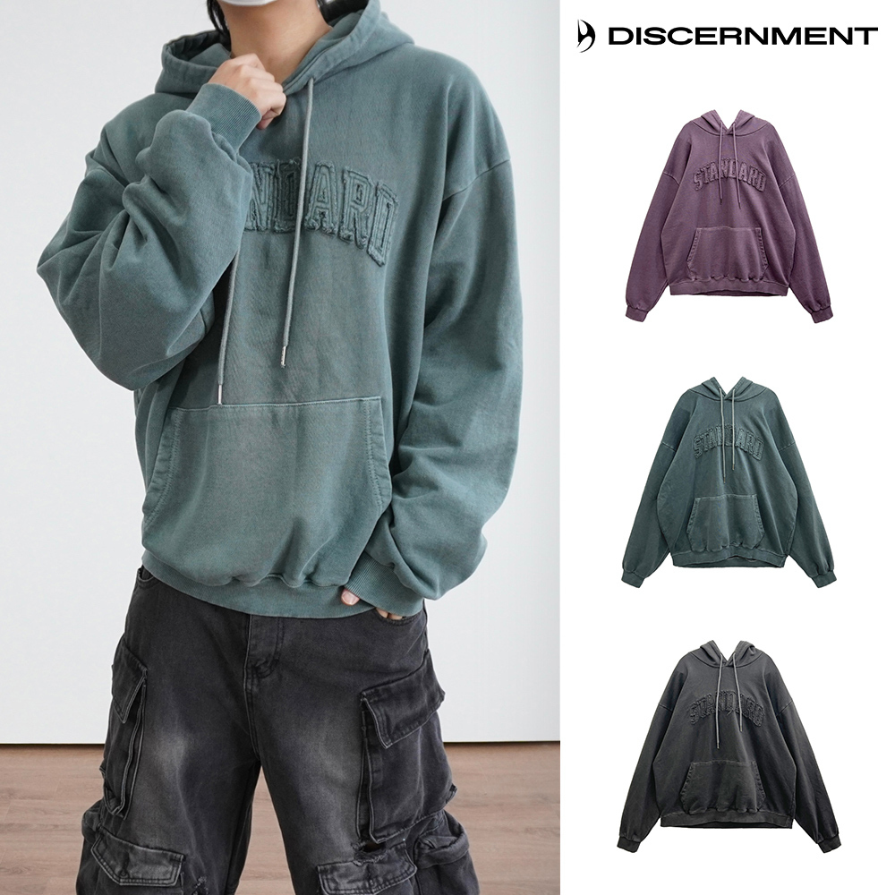 【DISCERNMENT】Standard pigment hoodie