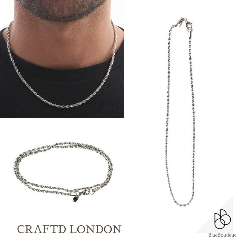 『CRAFTD London』Rope Chain 3mm ネックレス