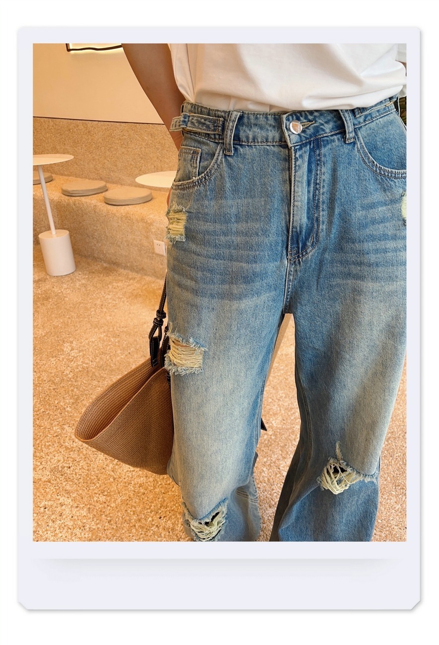 ハイウエストクラッシュデニムブーツカットパンツ デニムブーツカットパンツ レディース ジーンズ デニムパンツ