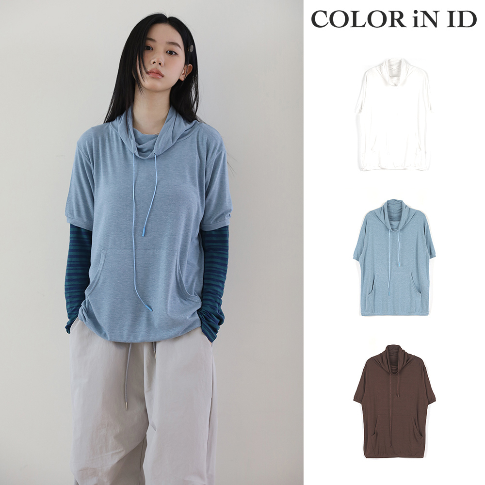 【COLOR iN ID】High neck jelly top