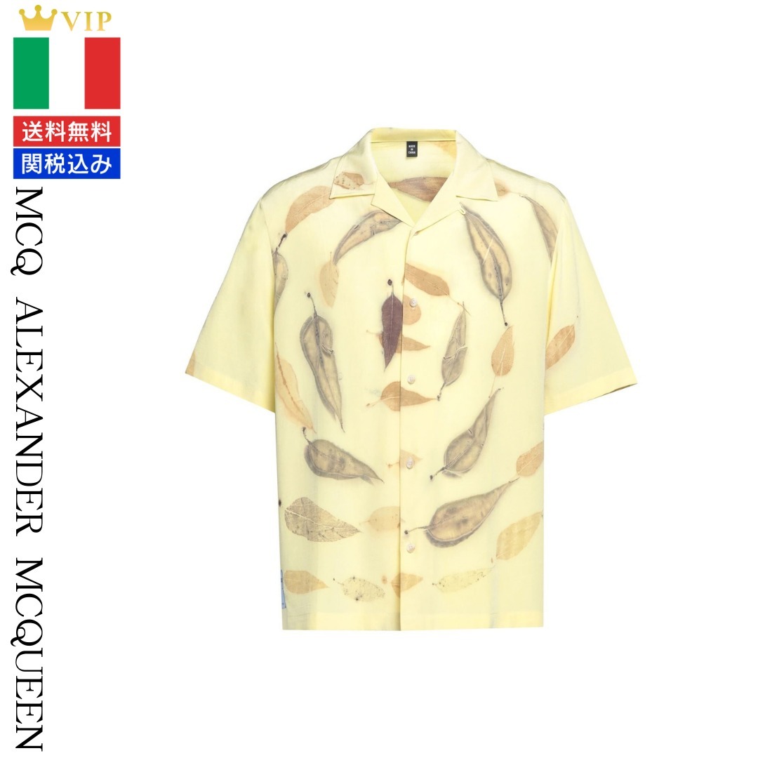 VIP【関税送料無料】希少 McQ Alexander McQueen 柄入りシャツ