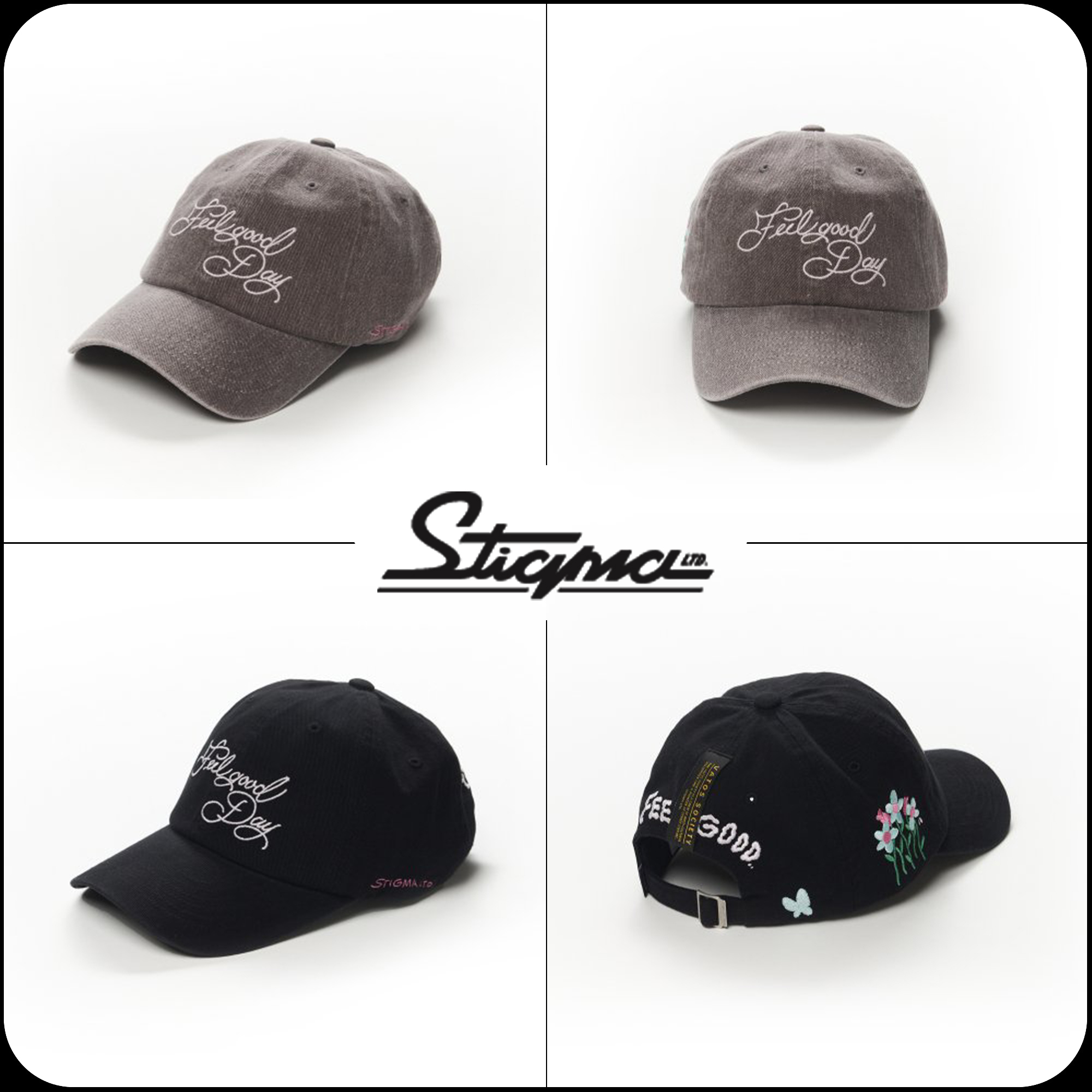 [ STIGMA ]★FLOWER PIGMENT BIOWASHED BALL CAP