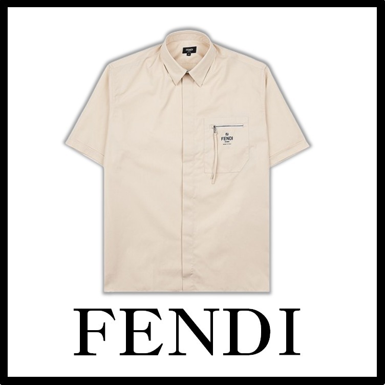 ☆関税込☆FENDI★FENDI フェンディ Cotton Shirt Beige★