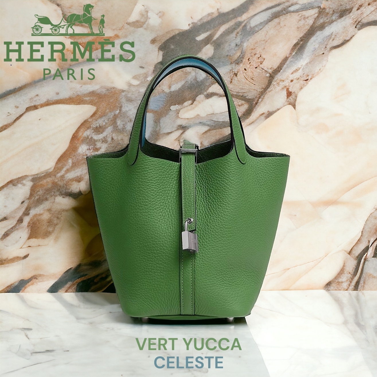 ★正規店購入 HERMES ピコタンロック PM エクラ ヴェールユッカ