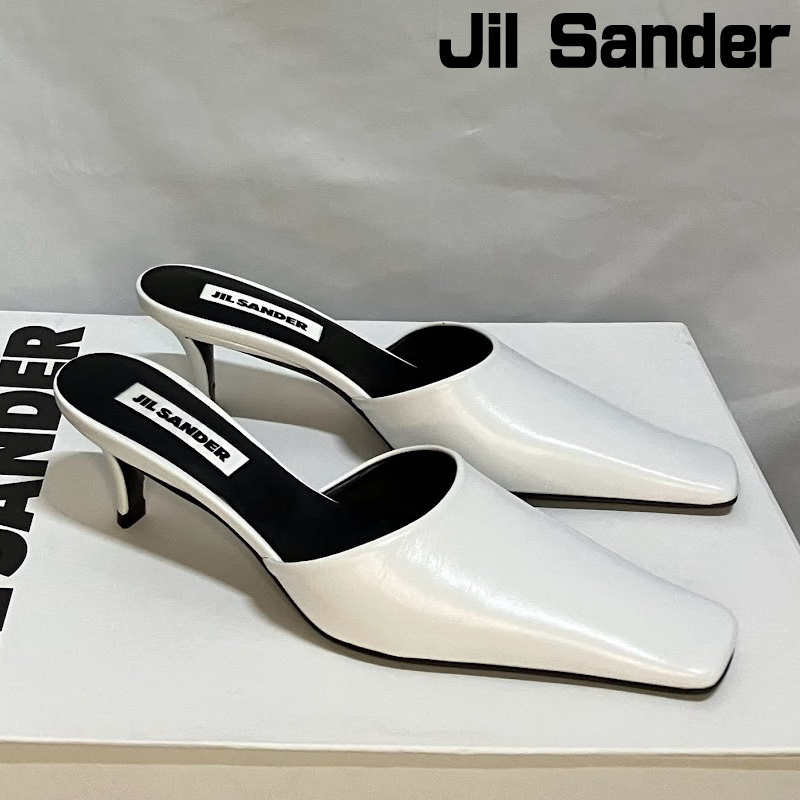 直営店買付 JIL SANDER ジルサンダー レザー ミュール
