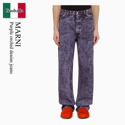 ☆VIP価格☆ MARNI デニムパンツ マルニMARNI ニーパッチスリムデニムパンツ インディゴ他28 | DC