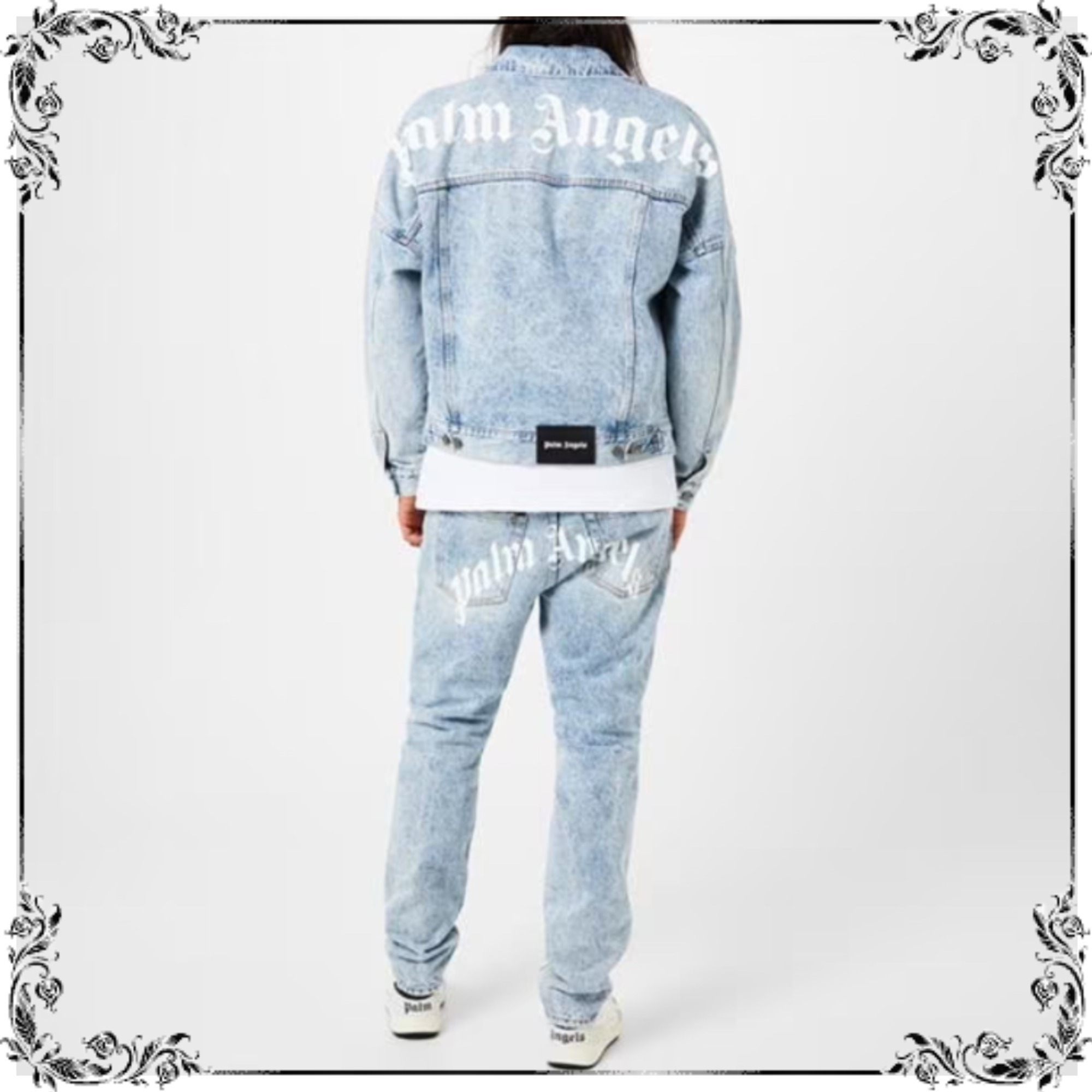 ファッションの Palm Angels デニムジャケット light Blue○関税送料無料 ジャケット・アウター