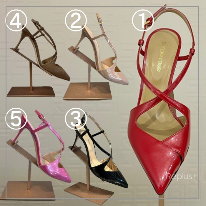 【Sergio Rossi】Bon Ton スリングバック サンダル 75㎜ ヒール