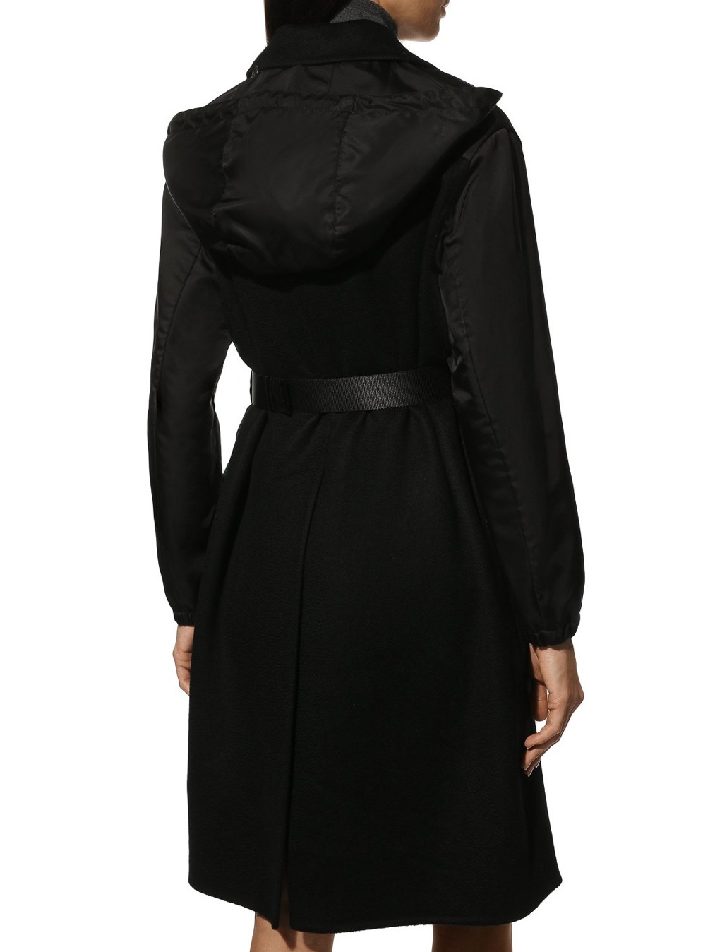 【PRADA】セール価格*Re-Nylon カシミヤ コート ロゴ PRADA】セール価格*Re-Nylon カシミヤ コート ロゴ (PRADA