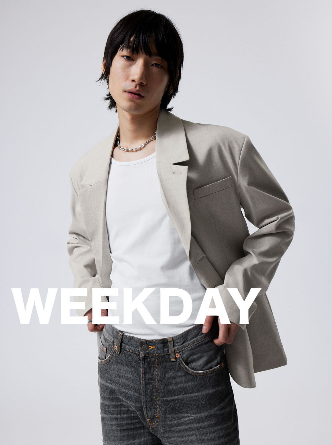 ★英国発*WEEKDAY*新作*オーバーサイズフィットブレザー/DL★