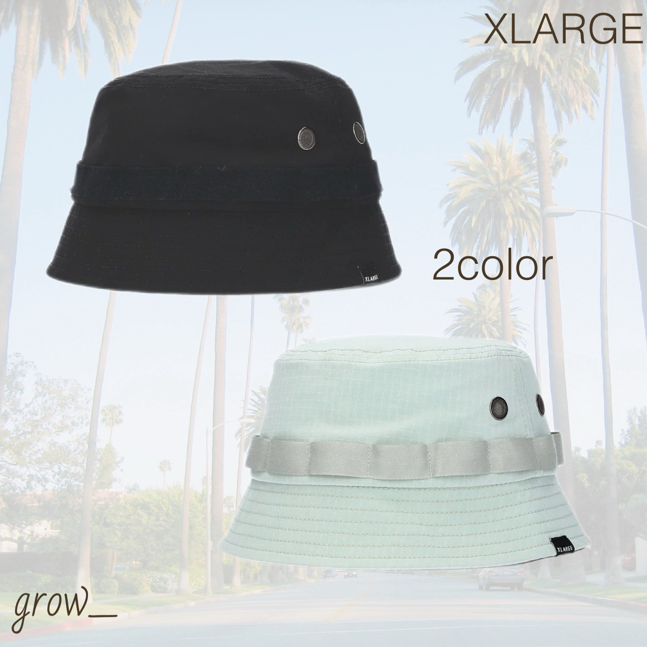 XLARGE リップストップ ミリタリー ハット 送料込