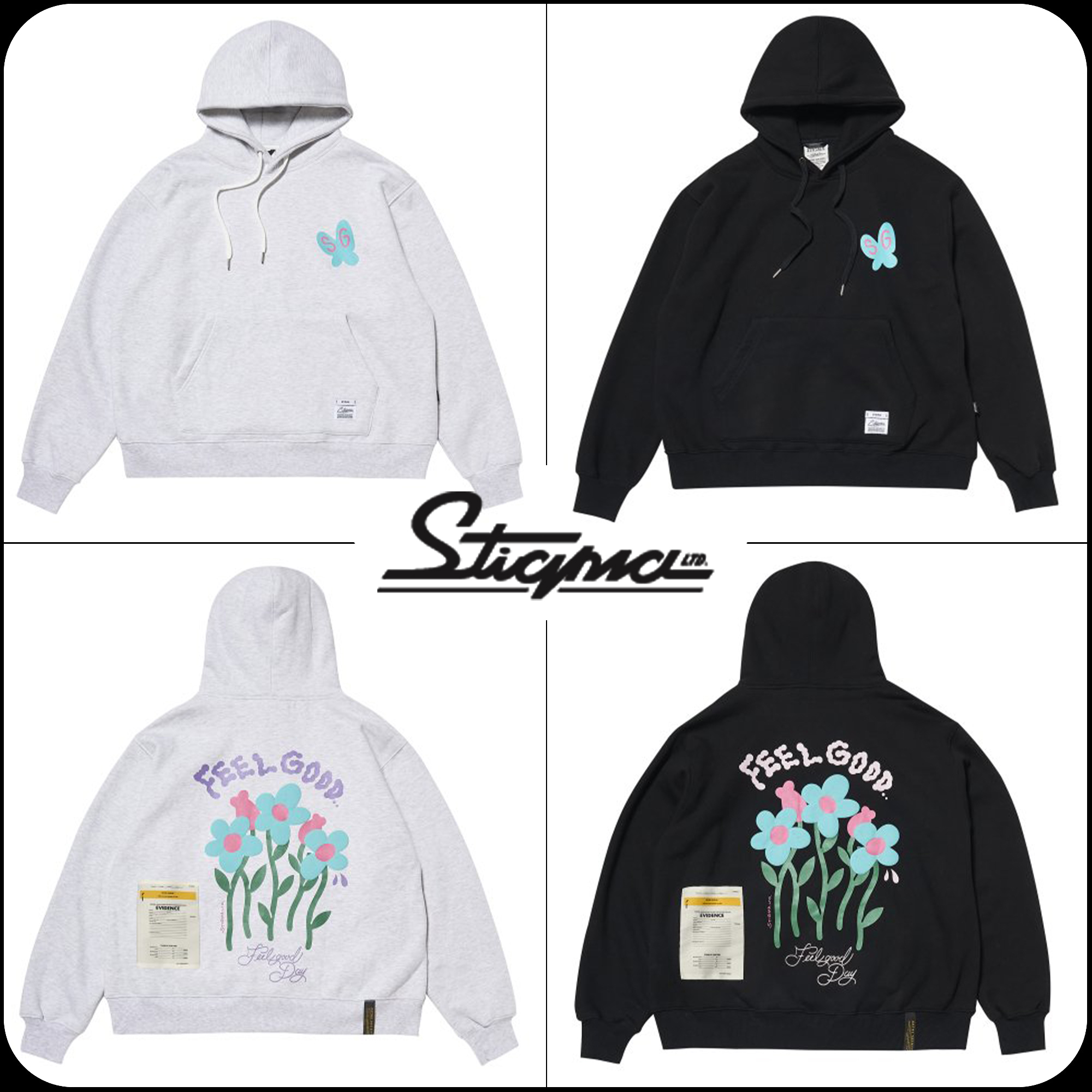 [ STIGMA ]★FLOWER OVERSIZED HOODIE