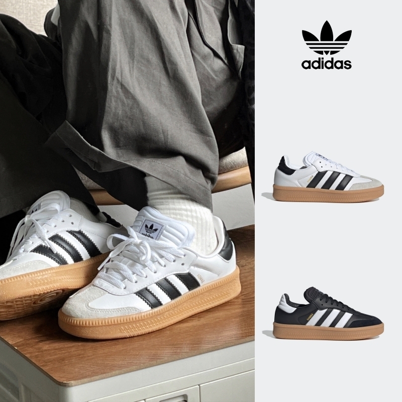 [ADIDAS] スニーカー サンバ SAMBA XLG ライラック BLACK WHITE