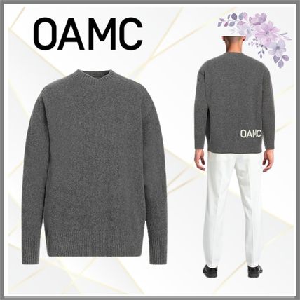 OAMC Sweaters Wool Long Sleeves Plain Logo Designers Sweaters