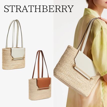 STRATHBERRY Totes Casual Style Plain Party Style Office Style Elegant Style