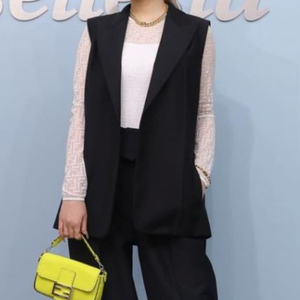 FENDI　ベスト　新品未使用　ブラック ブラック（黒）系 FENDI(フェンディ) ベスト・ジレ(レディース