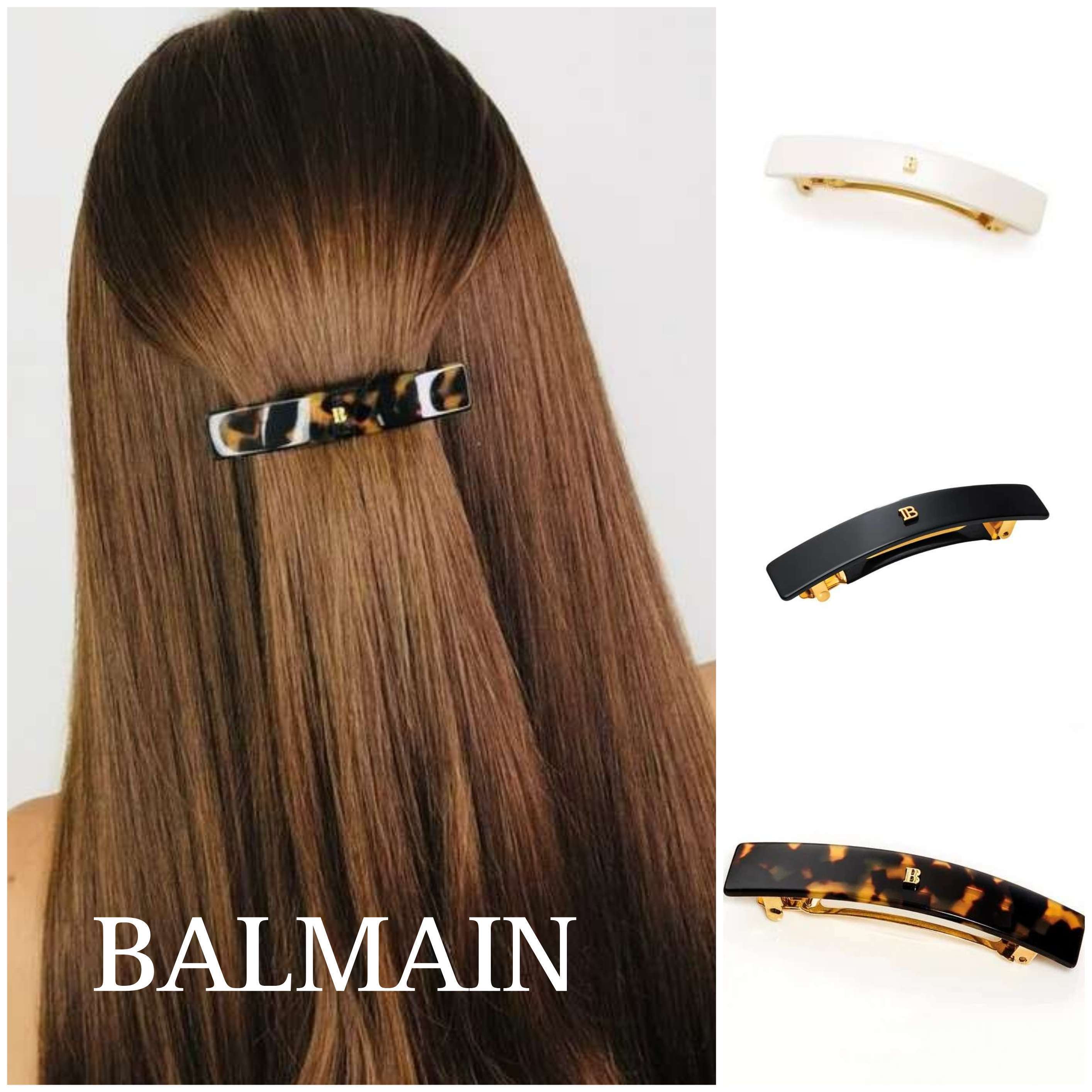 BALMAIN☆バレッタ Pour Cheveux ミディアム 3色【UK発】