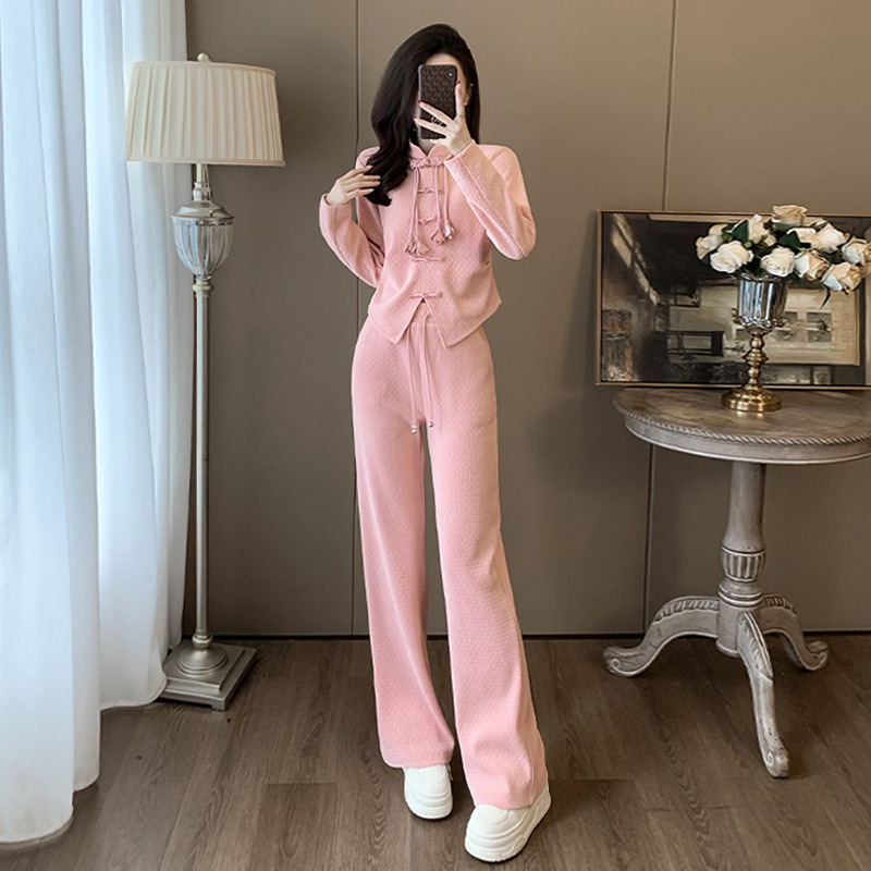 まったり セットアップ スリット入り上着 ストレート