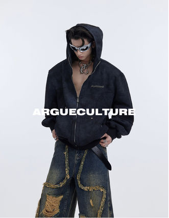 ArguE CulturE ジップアップパーカーフードジャケットパール付き ArguE CulturE ジップアップパーカーフードジャケットパール付き