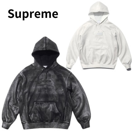 パーカー・フーディ SUPREME MM6 MAISON MARGIELA FOIL BOX LOGO HOODED SWEATSHIRT