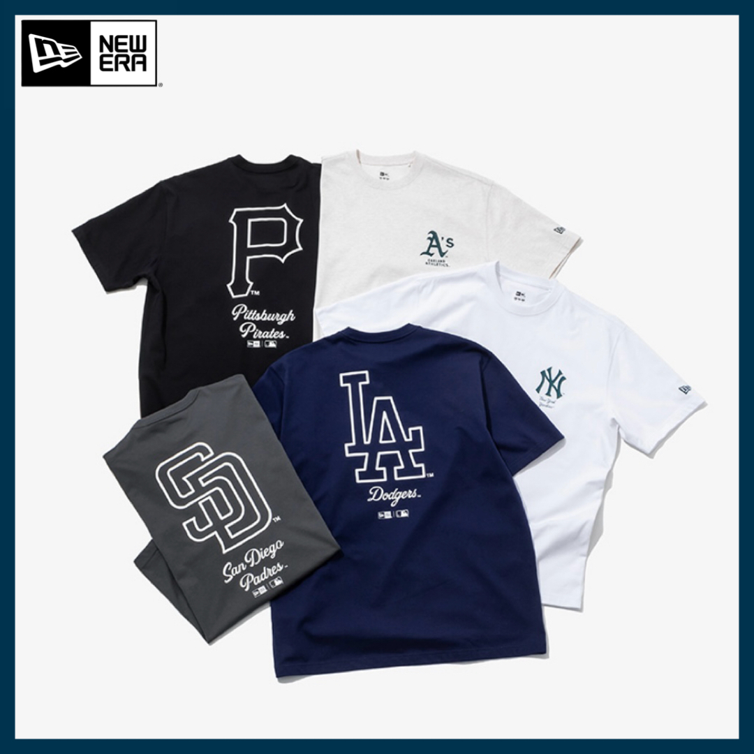 ☆Newera (ニューエラ)☆ MLB レタリング 半袖 Tシャツ 全5種