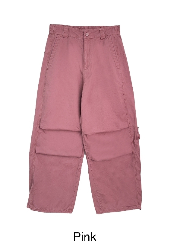 【SATIIIZ】Rennell Cotton Parachute Pants
