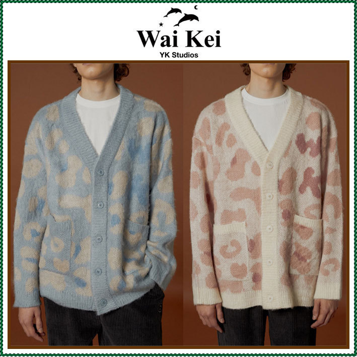 【Wai Kei】Mohair Leopard Cardigan /追跡付