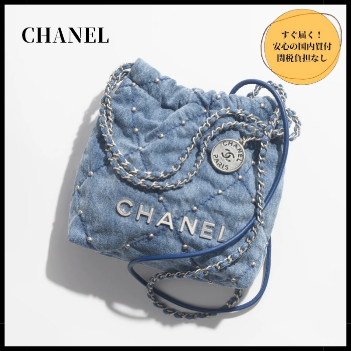 【24SS新作♪Denimがお洒落】CHANEL 22 ミニ ハンドバッグ