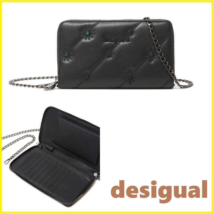 Desigual★スマホ入れ付き☆小銭入れ付き☆ショルダー 長財布