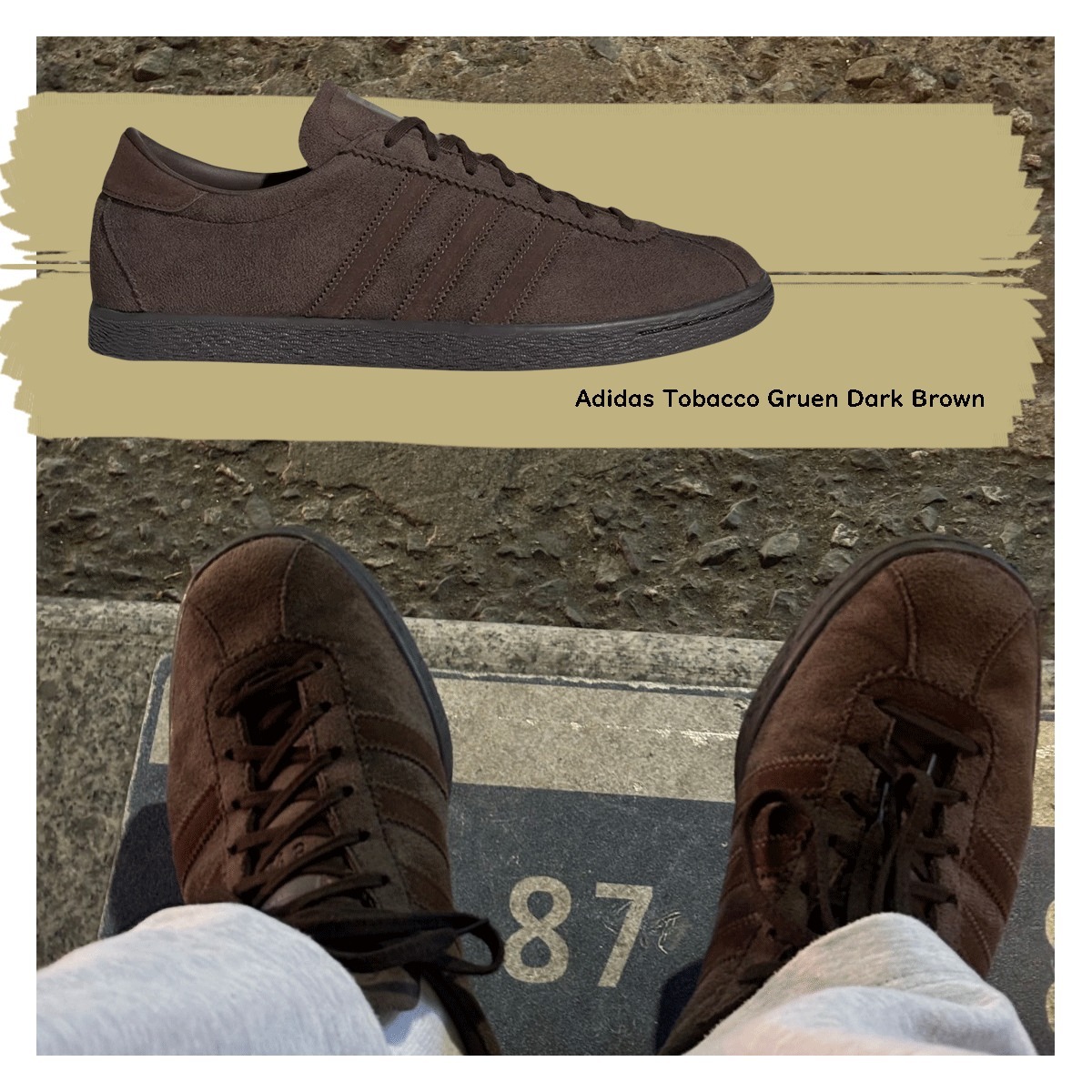 ★ Adidas Tobacco Gruen Dark Brown